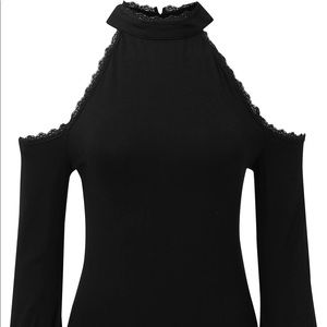 Killstar Kassandra Cold Shoulder Top Gothic Witch Dollskill NWOT